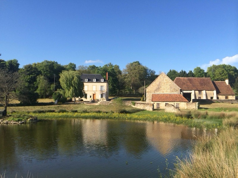 All the buildings seen from across the lake
