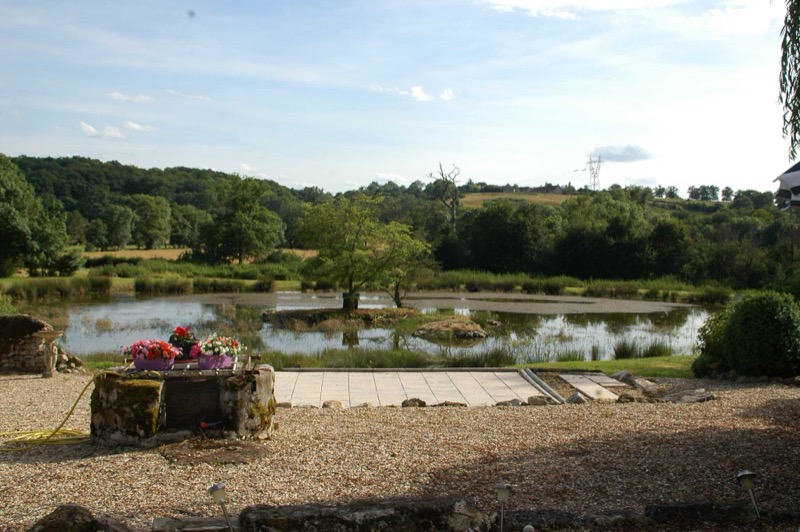 The big lake seen from the house